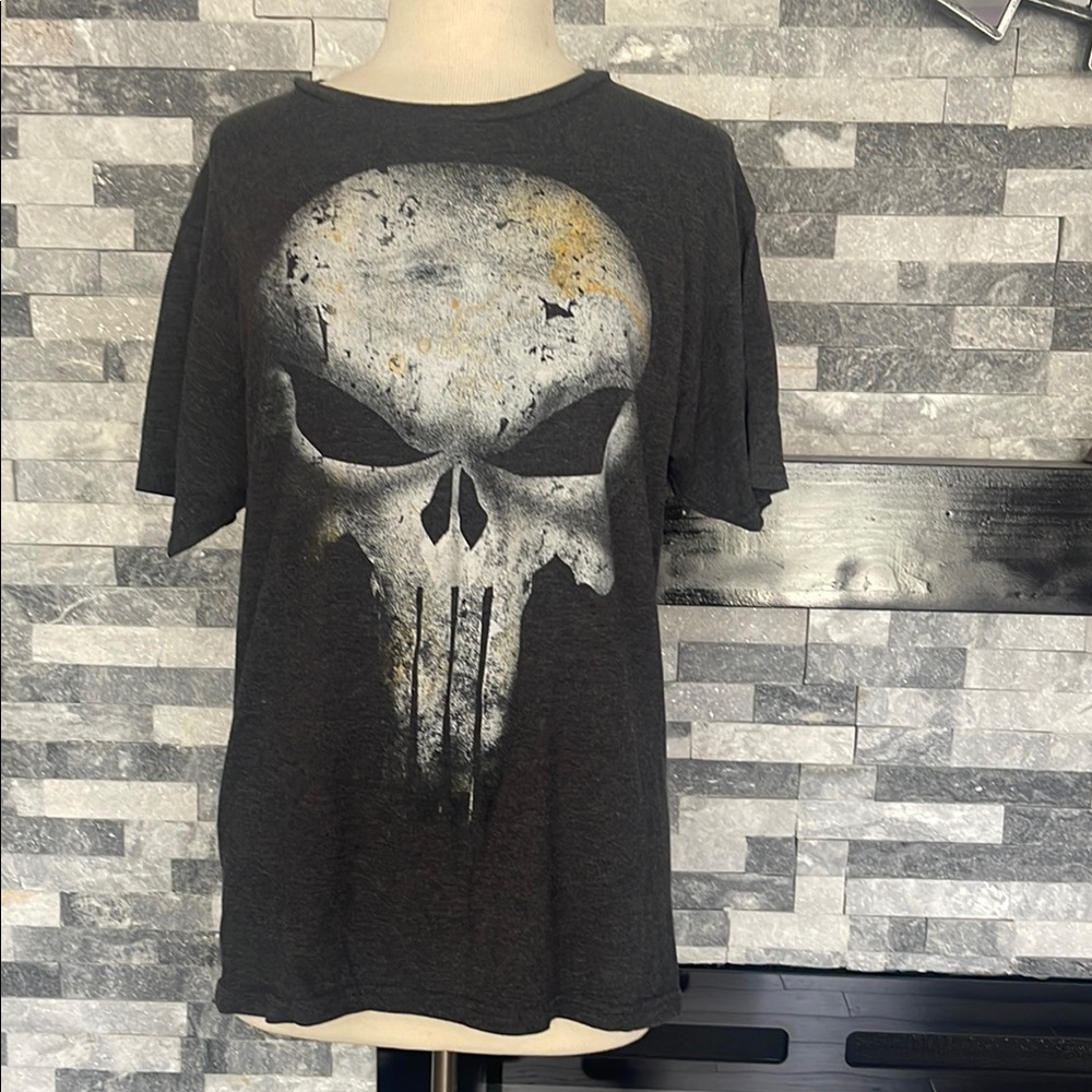 Marvel The Punisher Dark Gray T Shirt Mens M D